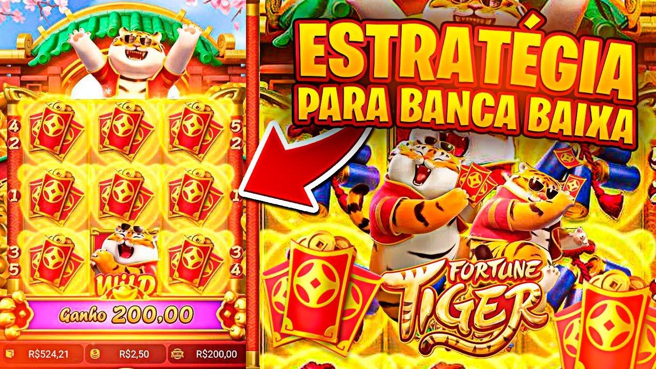 FORTUNE TIGER GANHAR DINHEIRO - COMO JOGAR COM BANCA BAIXA NO JOGO DO TIGRE  !! 20 pra 200